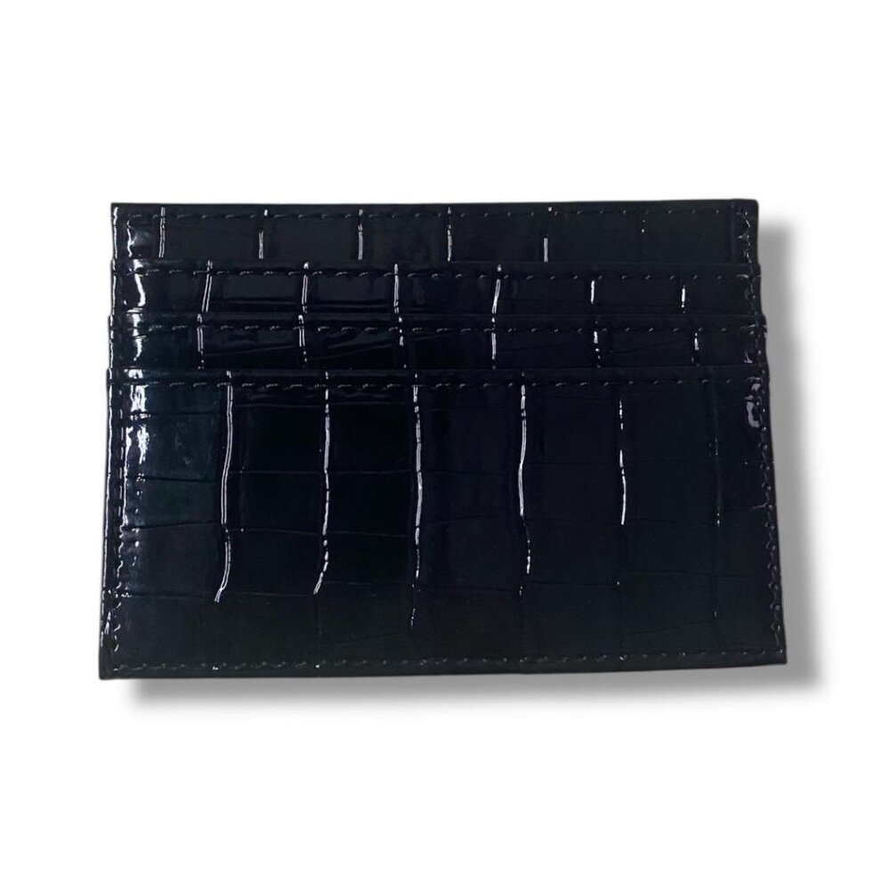 NEW - JOURNEY413 CROC LEATHER 4X3 CARD CASE WALLET 3 COLOR OPTIONS 1 - Picture 13 of 13